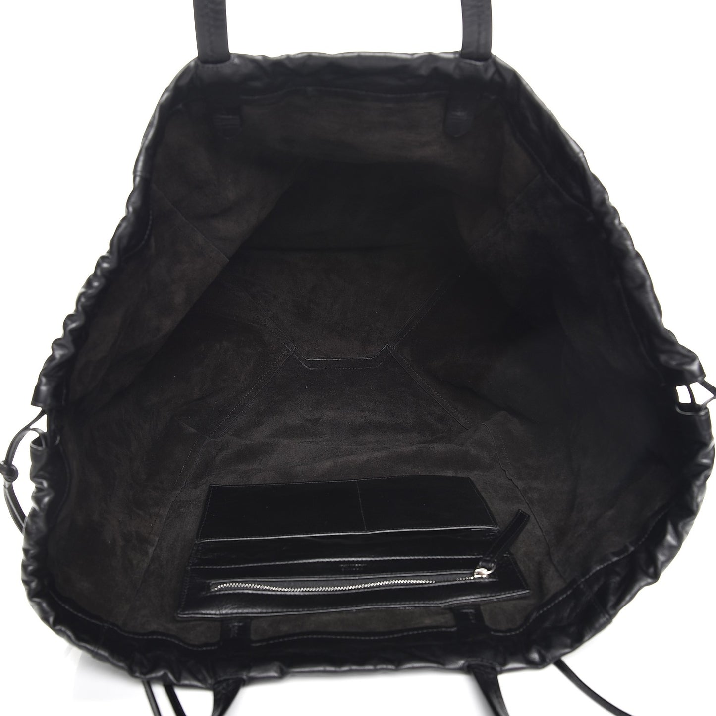 Calfskin Large Coulisse Cabas Black