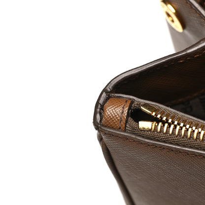 Prada Saffiano Lux Large Galleria Double Zip Tote Cannella 14 of 14