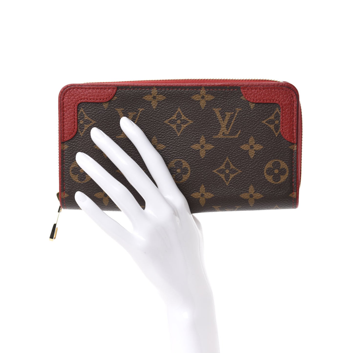 Monogram Retiro Zippy Wallet Cherry