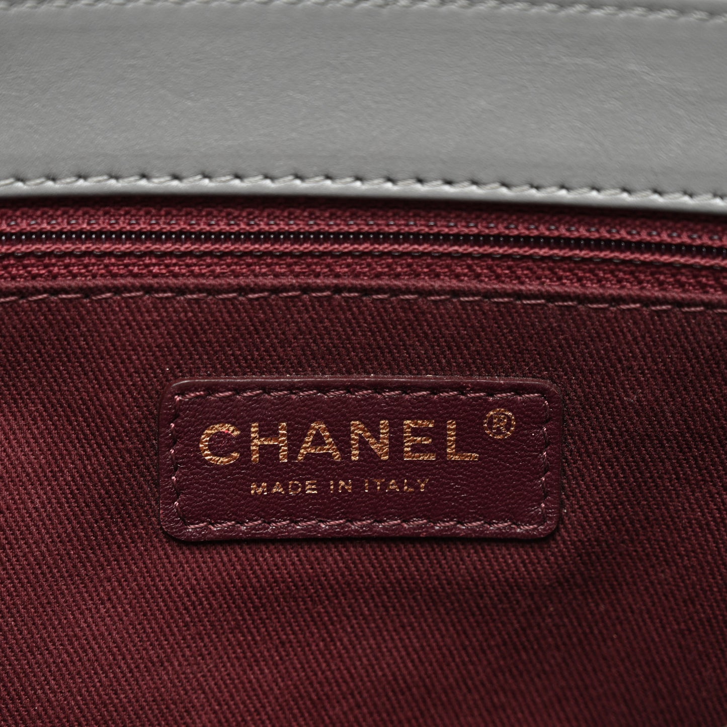 Calfskin Quilted Jumbo Soft Elegance Flap Grey