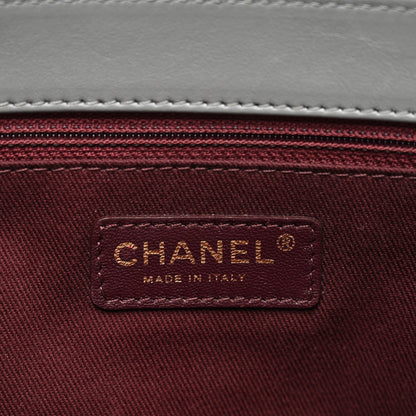 Chanel Calfskin Quilted Jumbo Soft Elegance Flap Grey 6 of 11