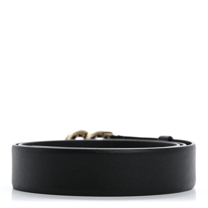 Chanel Calfskin Crystal CC Chain Belt 85 34 Black 2 of 9
