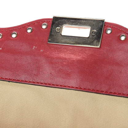 Valentino Garavani Vitello Medium Rockstud All Over Tote Rosso Valentino 11 of 16