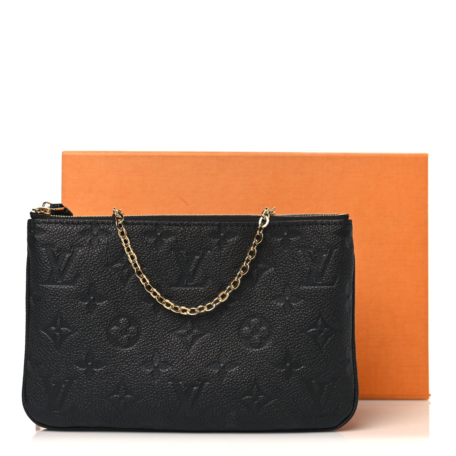 Louis Vuitton Empreinte Double Zip Pochette Black 11 of 11