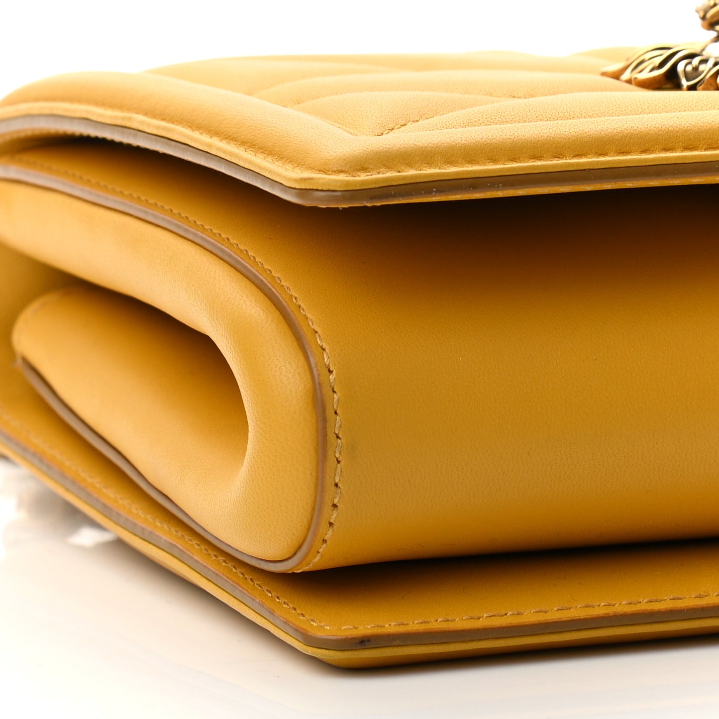 Calfskin Medium Devotion Crossbody Bag Yellow
