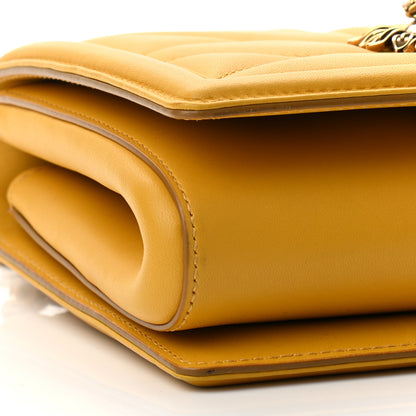 Dolce & Gabbana Calfskin Medium Devotion Crossbody Bag Yellow 4 of 9