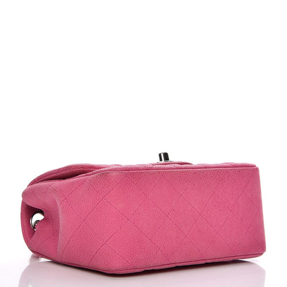 Chanel Iridescent Caviar Quilted Mini Square Flap Hot Pink 5 of 11