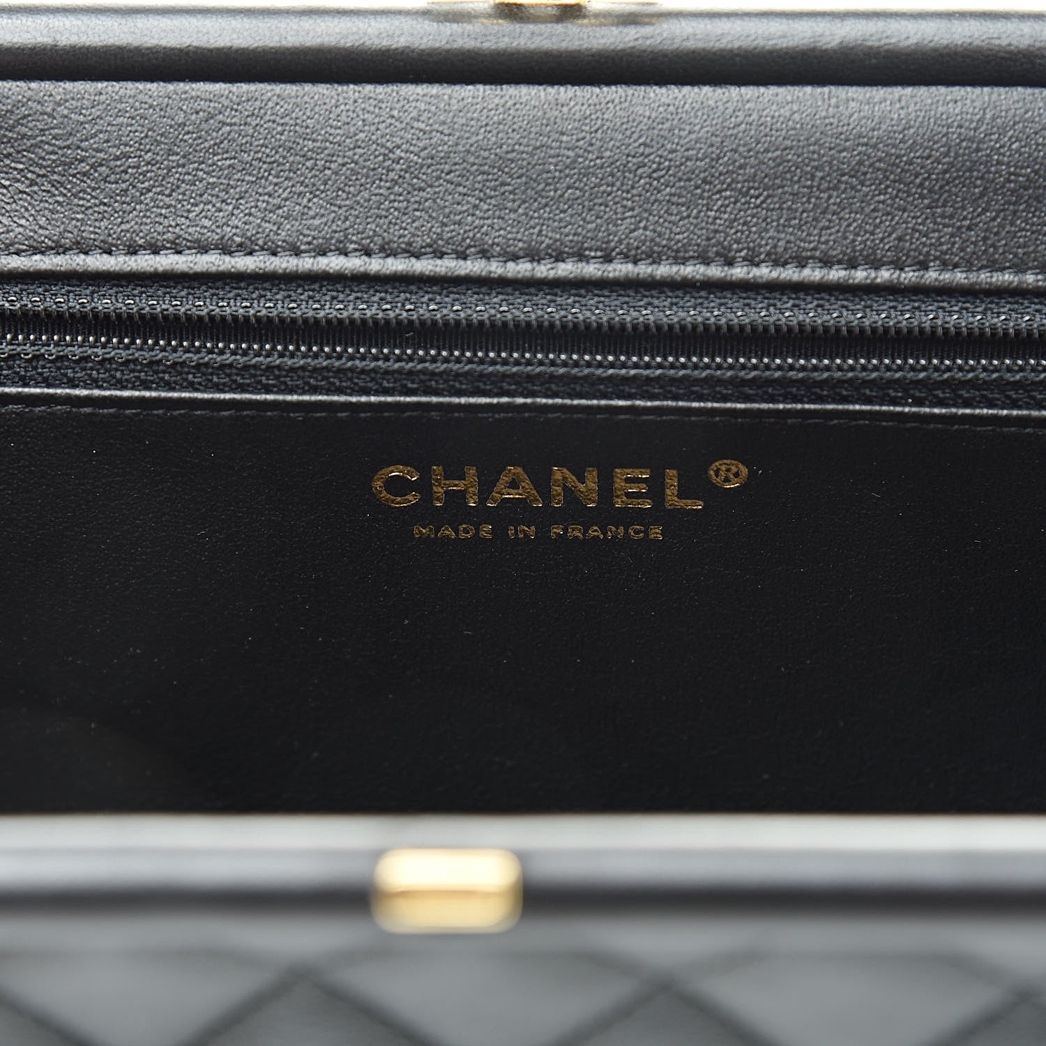 Chanel Lambskin Quilted Timeless Clutch Black 6 of 8