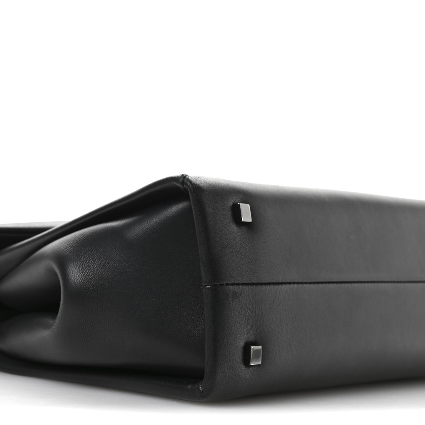 Nappa Small One Stud Top Handle Bag Black