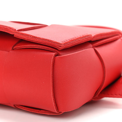 Bottega Veneta Nappa Maxi Intreccio The Belt Cassette Bag Bright Red 9 of 9
