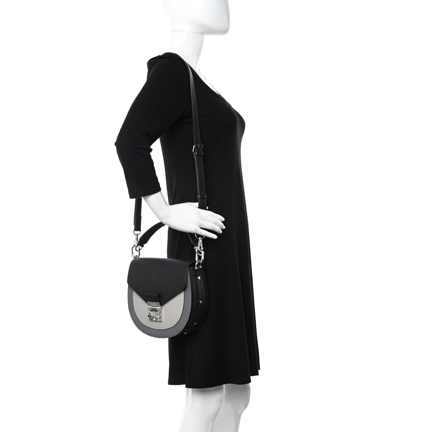MCM Calfskin Small Patricia Shoulder Bag Multicolor 2 of 10