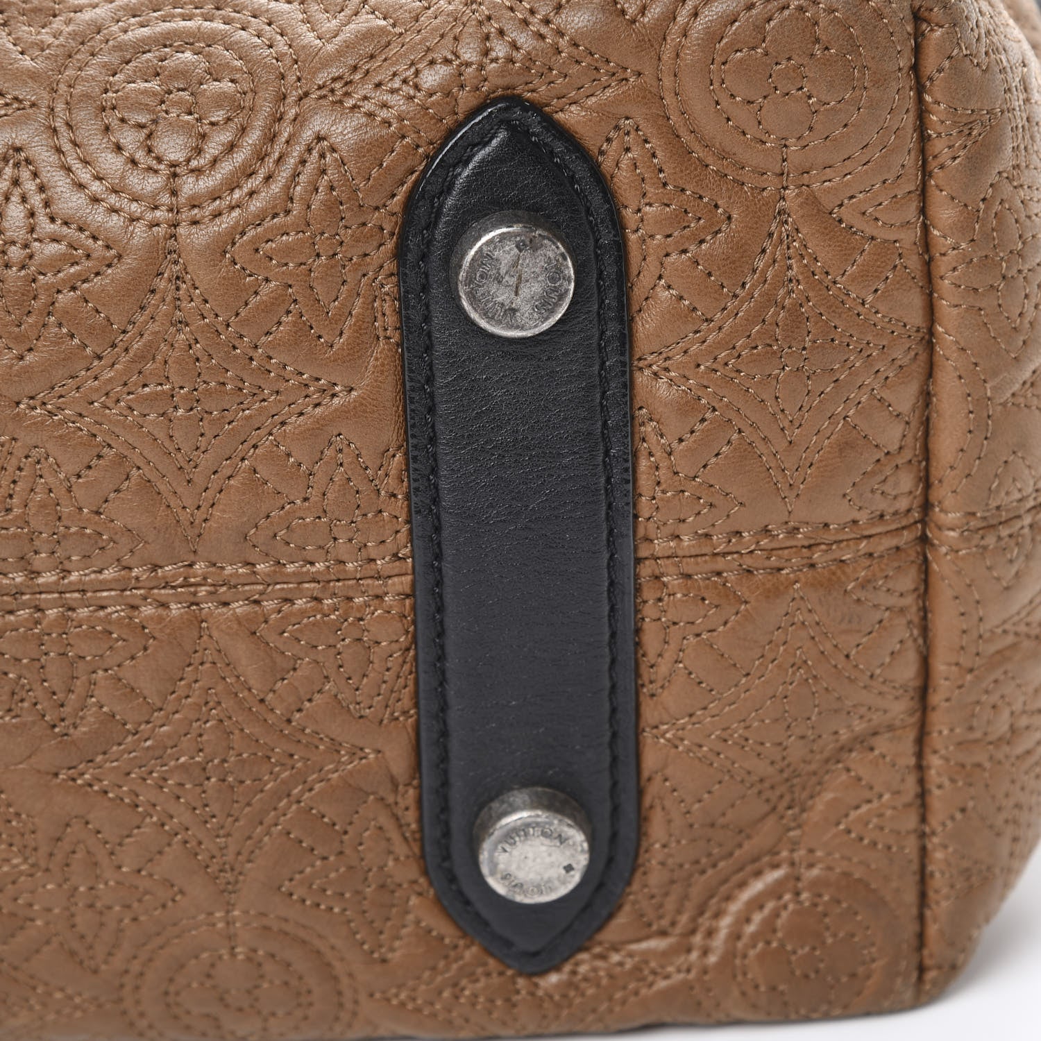 Louis Vuitton Lambskin Antheia Hobo PM Caramel 10 of 12
