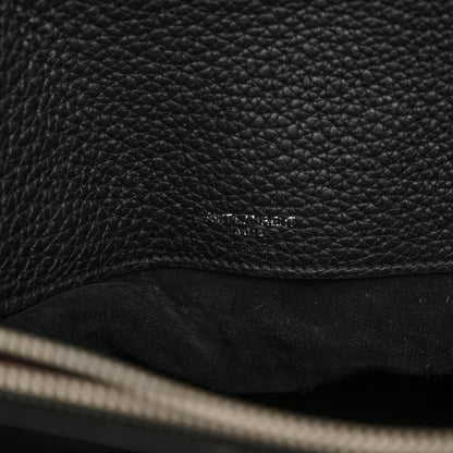 Saint Laurent Grained Calfskin Medium Souple Sac De Jour Black 10 of 20