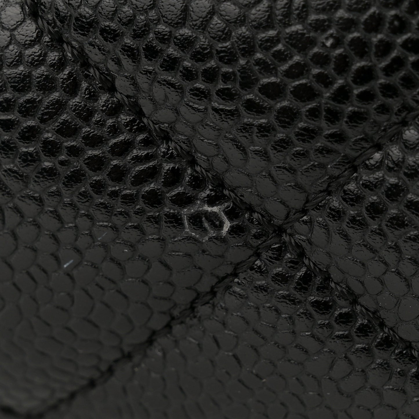 Caviar Quilted Medallion Tote Black