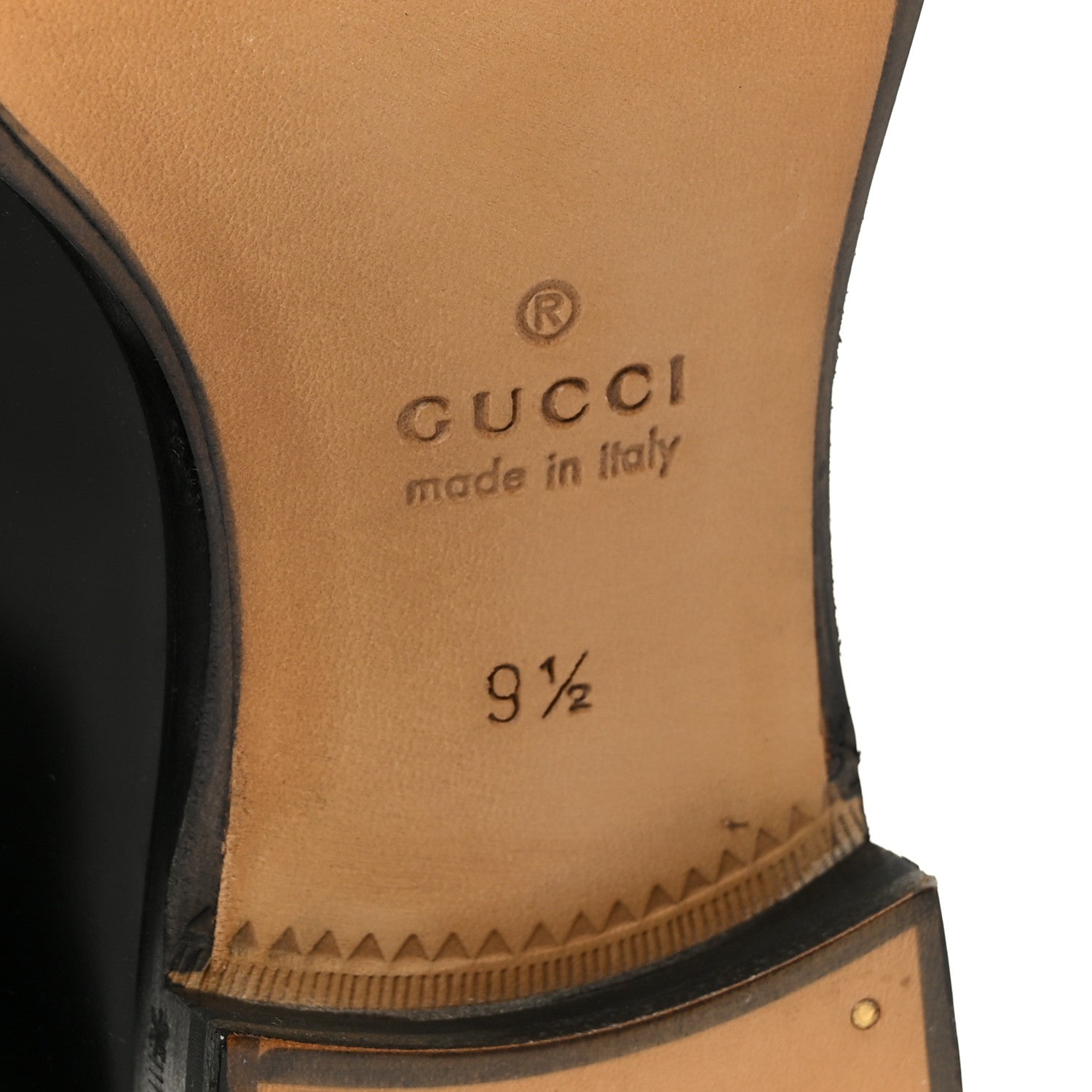 Gucci Betis Glamour Calfskin Mens Jordaan Loafers 9.5 Black 8 of 10