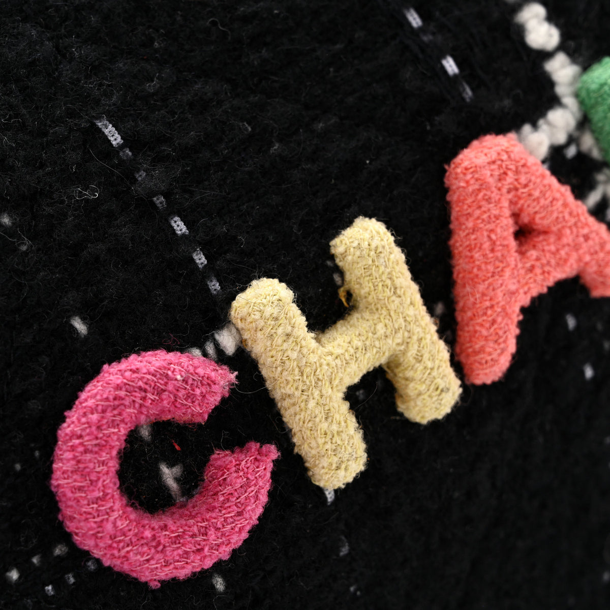Wool Tweed Quilted Chanel 22 Black Multicolor