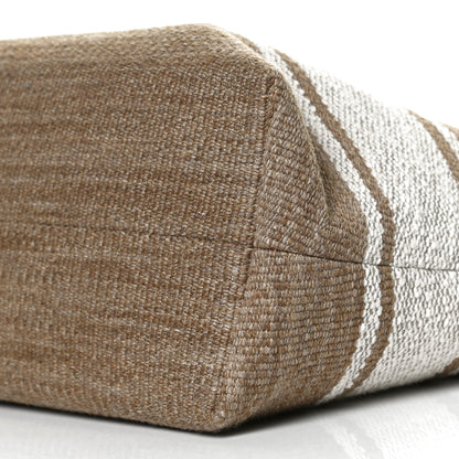 Celine Textile Calfskin Horizontal Cabas Beige Tan 10 of 10