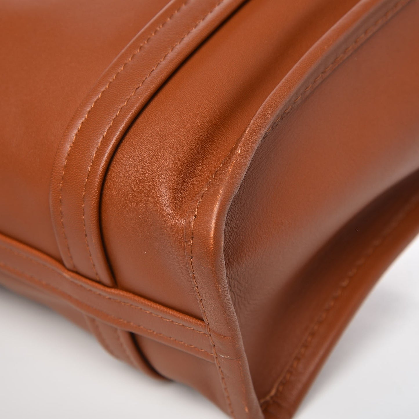 Agneau XS Bazar Shopper Tote Marron Fauve