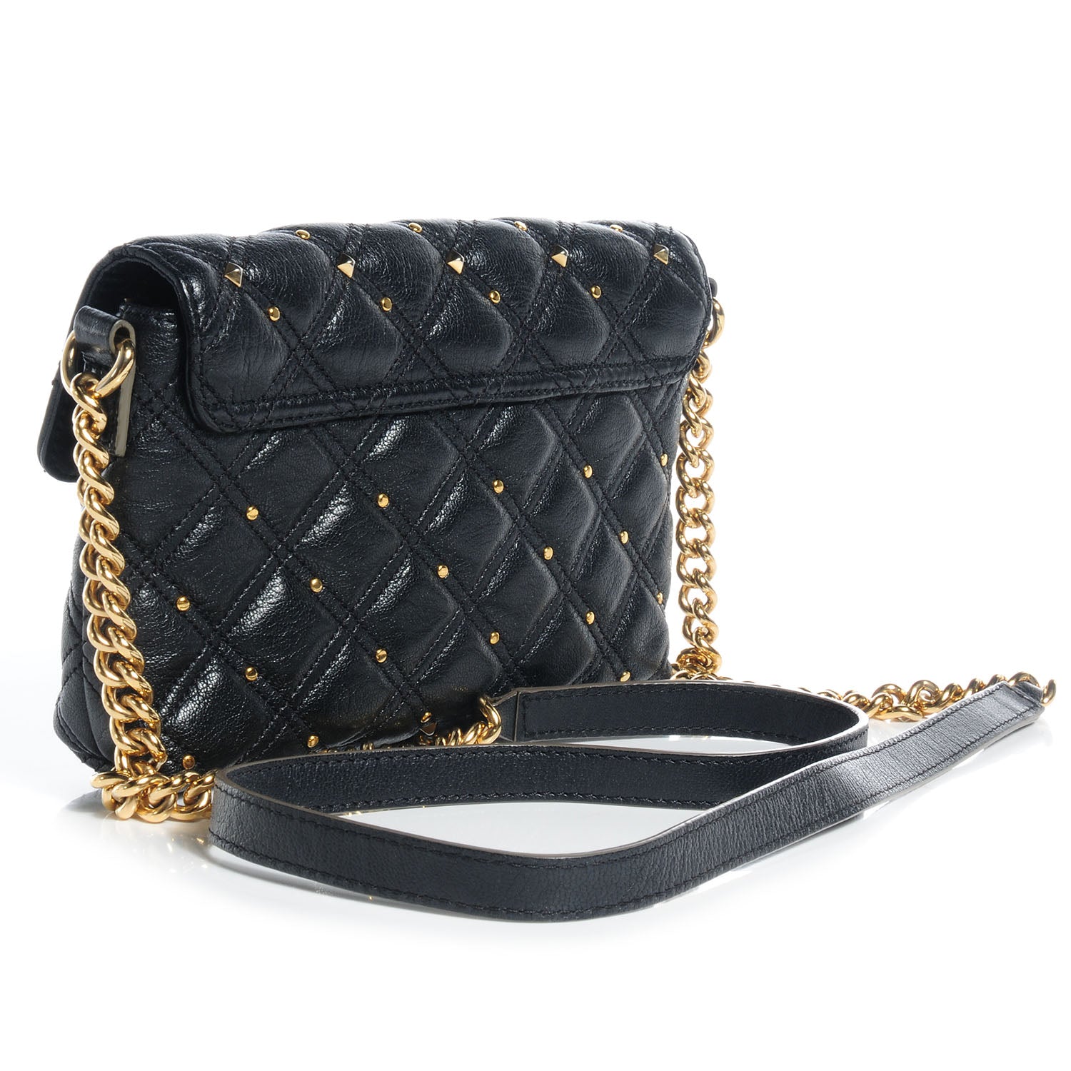 Marc Jacobs Leather Stardust Crossbody Flap Black 3 of 8