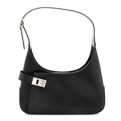 Salvatore Ferragamo Soft Calfskin Gancini Hobo Black 1 of 9