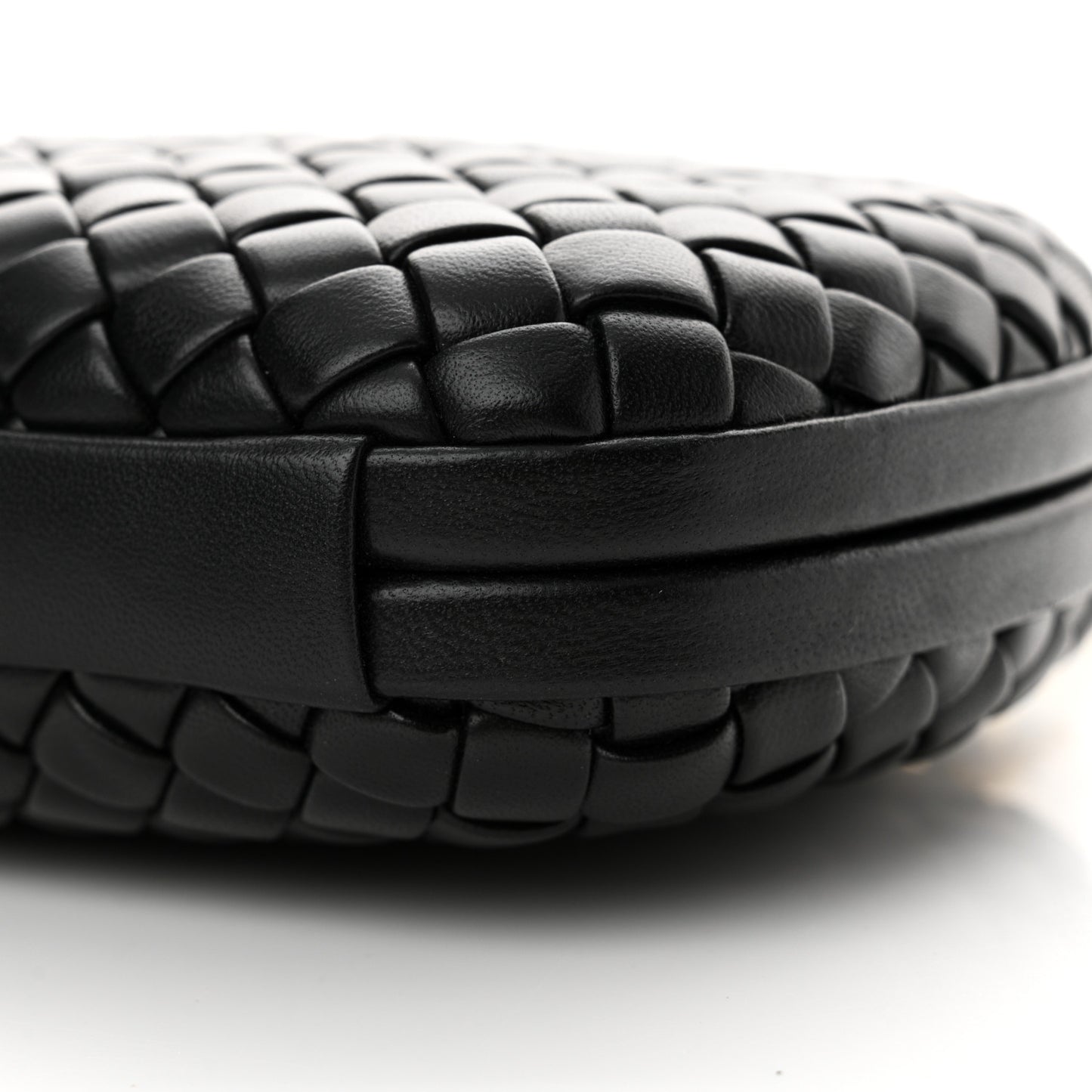 Padded Nappa Intrecciato Knot Chain Black
