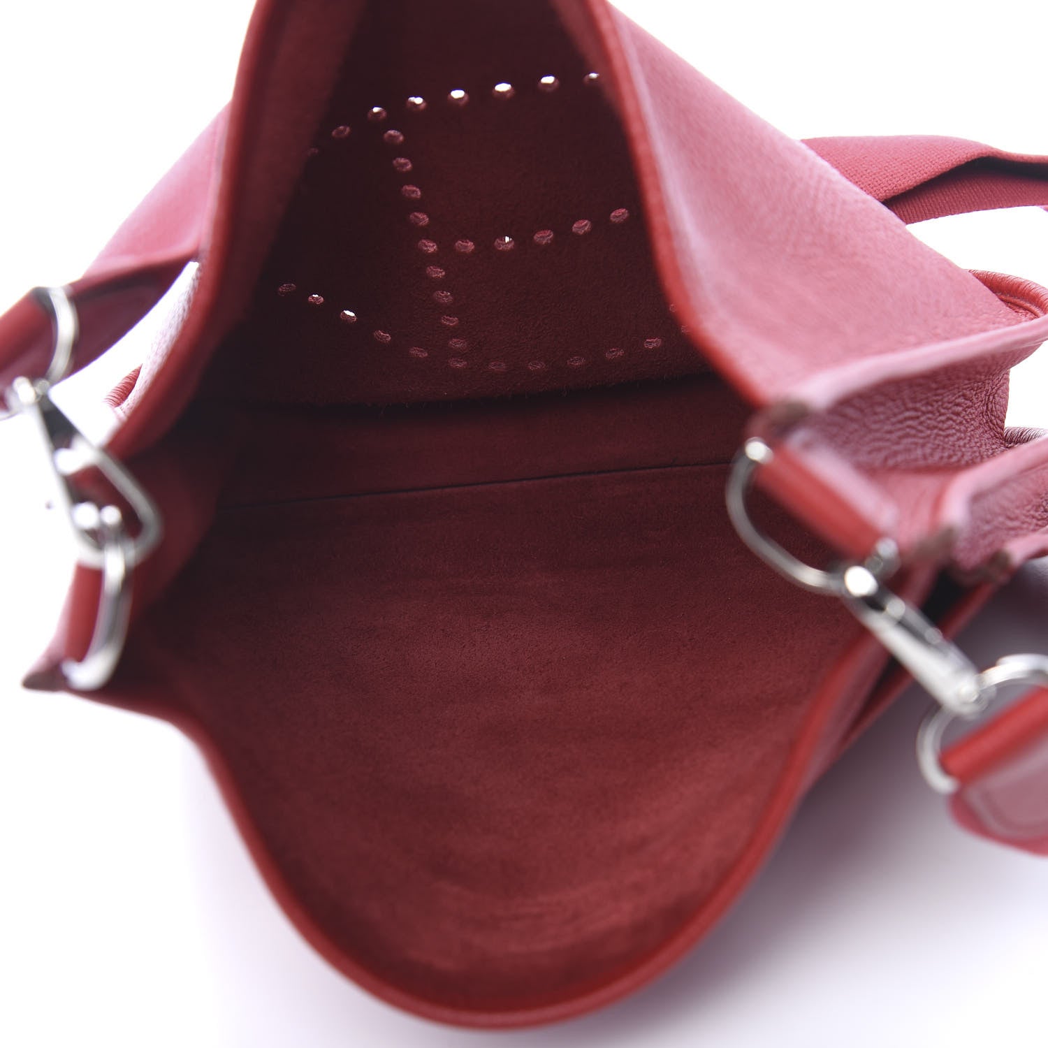 Hermes Taurillon Clemence Evelyne III PM Rouge Garance 5 of 10