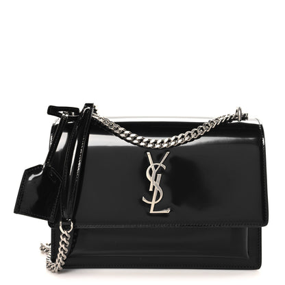 Saint Laurent Glazed Calfskin Medium Monogram Sunset Black 1 of 9