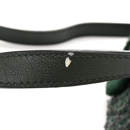 Chanel Tweed Shearling Grained Calfskin Camera Case Green 12 of 12