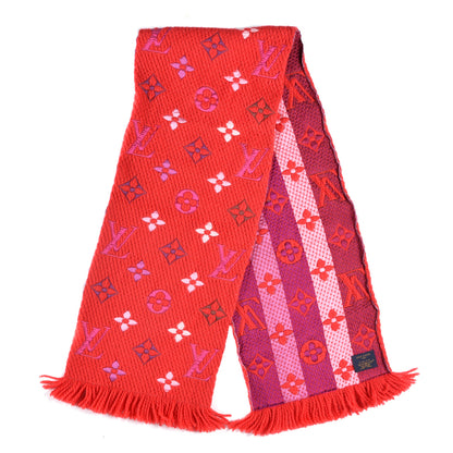 Louis Vuitton Wool Silk Logomania Scarf Multicolor 2 of 3