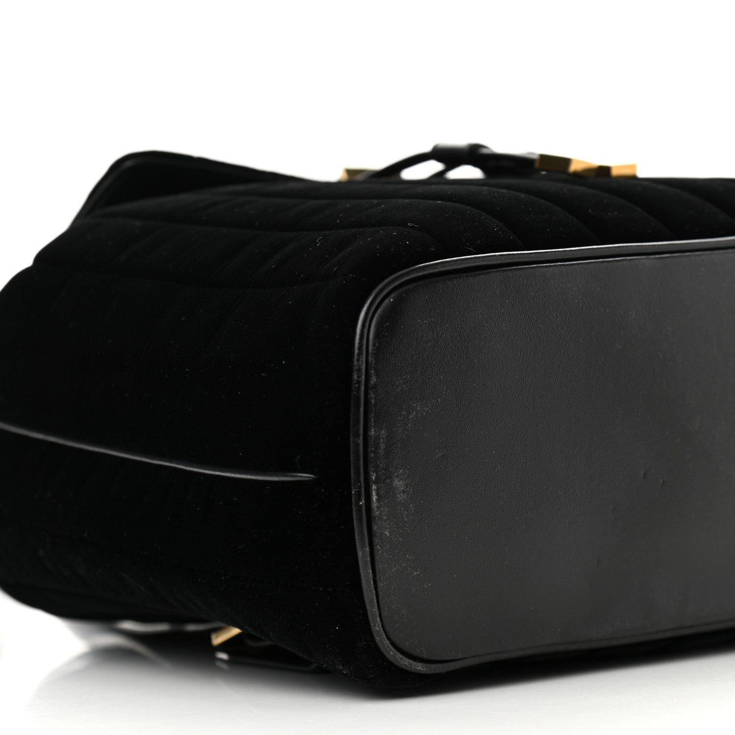 Saint Laurent Velvet Matelasse Vicky Backpack Black 10 of 14