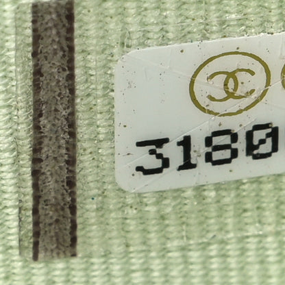 Chanel Caviar Quilted Large Gusset Flap Wallet Light Green 8 of 8