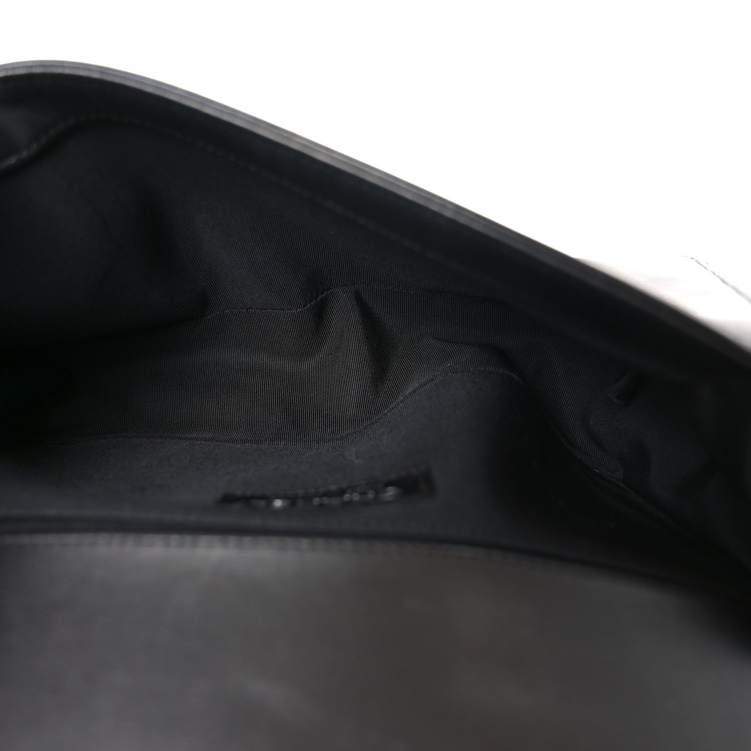 Chanel Calfskin Pleated Medium Boy Flap Black 5 of 10