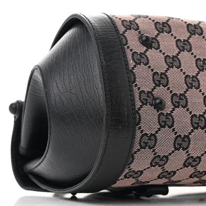 Gucci Monogram Bamboo Bullet Handbag Black 9 of 10