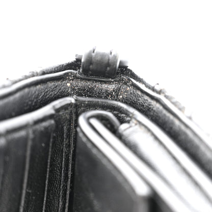 Balenciaga Faux Calfskin Fabric Sneakerhead Crossbody Wallet Black 12 of 13