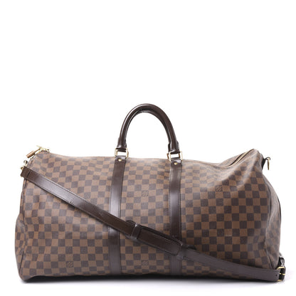 Louis Vuitton Damier Ebene Keepall Bandouliere 55 1 of 11