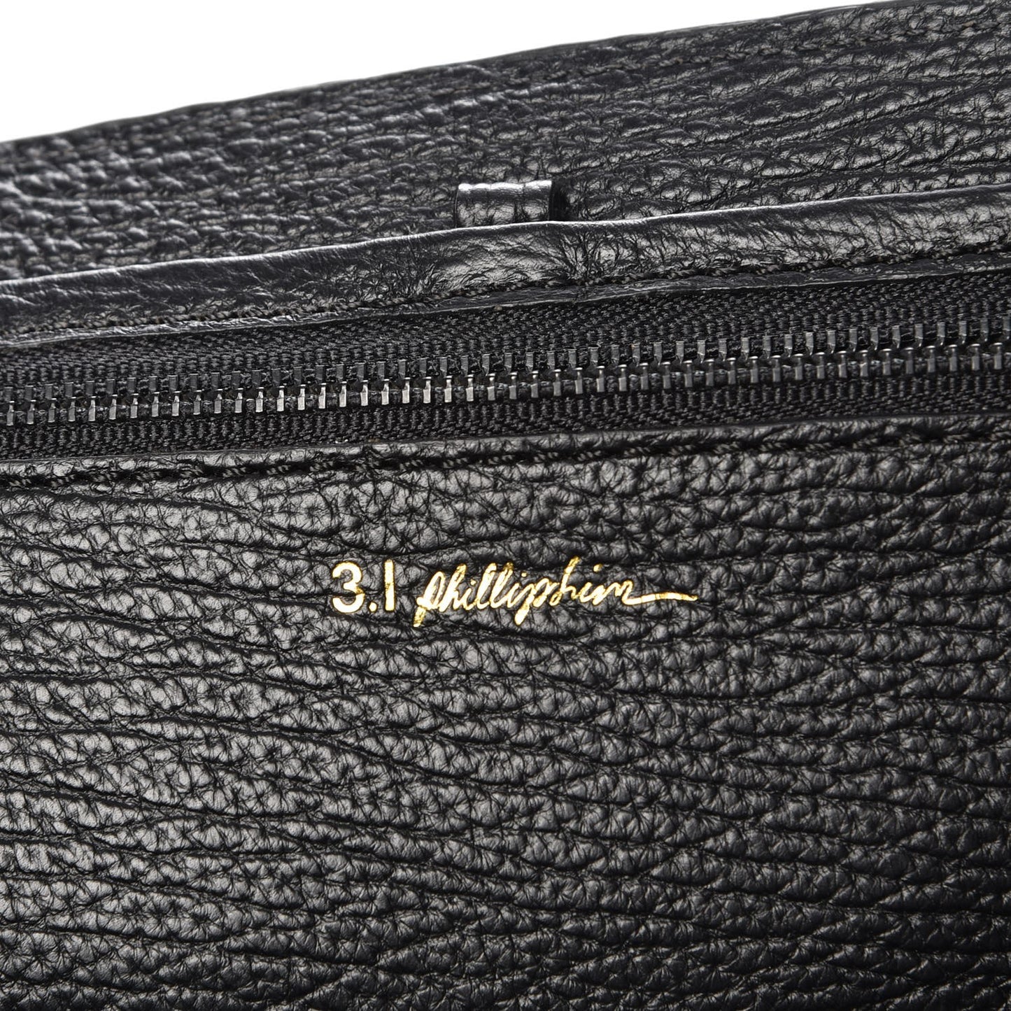 3.1 Textured Calfskin Large Pashli Satchel Black
