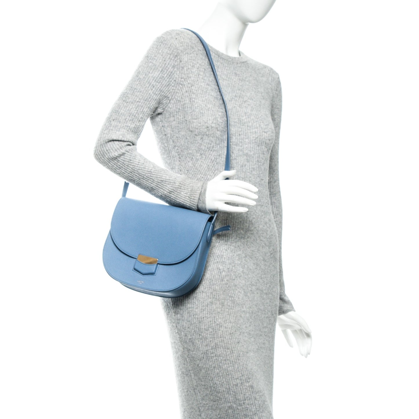 Grained Calfskin Compact Trotteur Porcelain