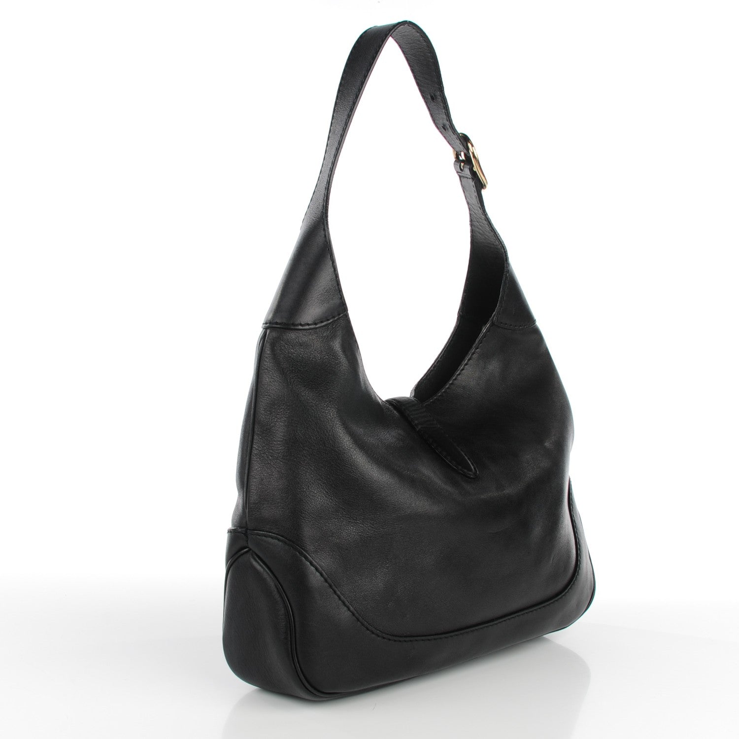Gucci Calfskin Medium New Jackie Shoulder Bag Black 3 of 7