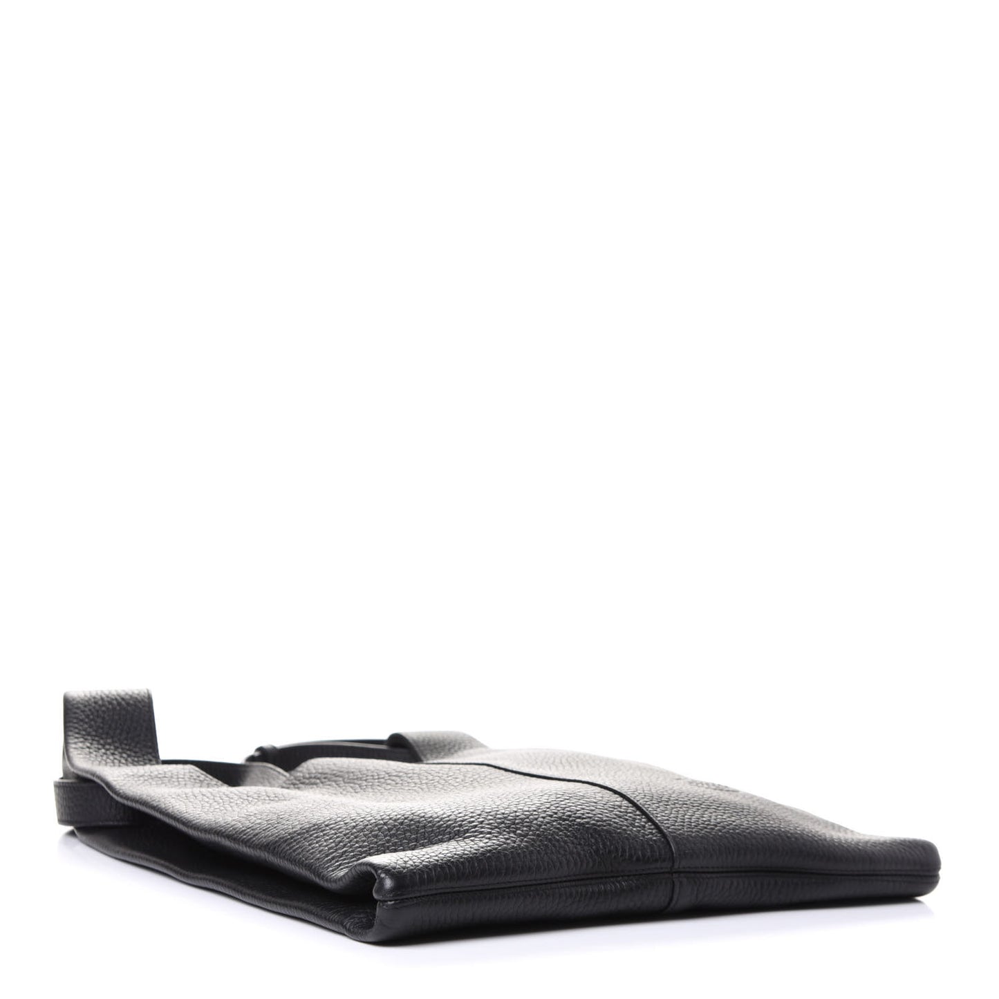 Calfskin Heavy Grain Portobello Tote Black