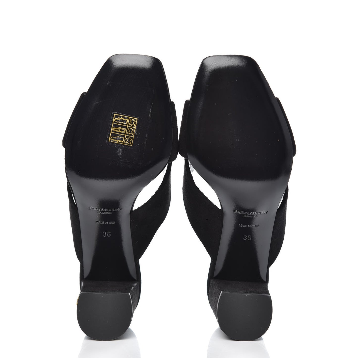 Suede LouLou 70 Mule Sandals 36 Black