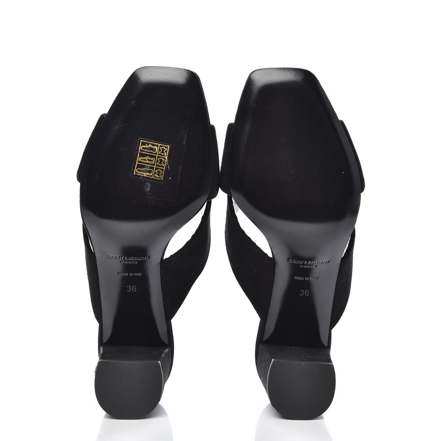 Saint Laurent Suede LouLou 70 Mule Sandals 36 Black 5 of 9