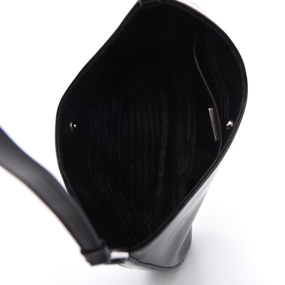 Prada Spazzolato Cleo Shoulder Bag Black 5 of 11