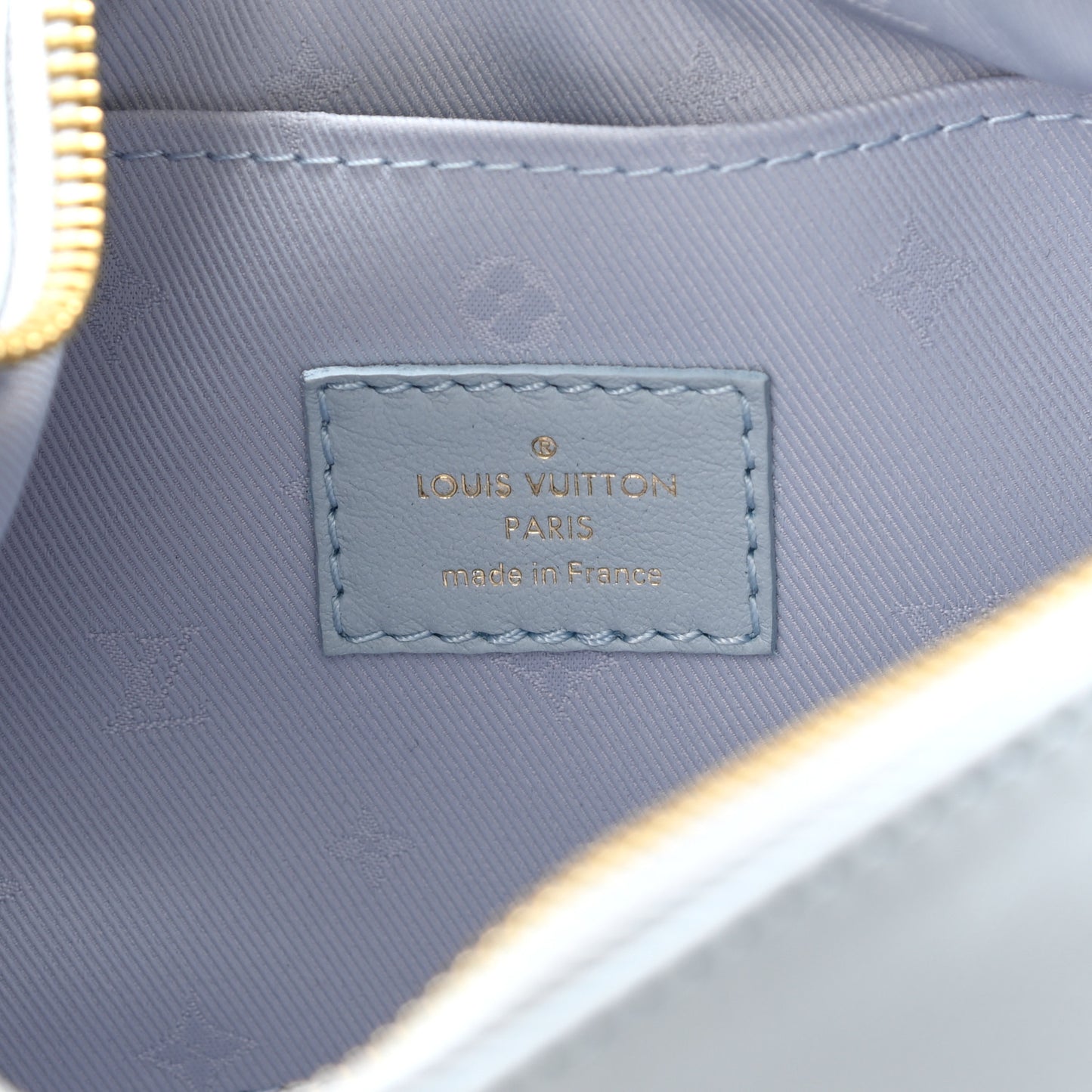 Calfskin Bubblegram Over The Moon Ice Blue