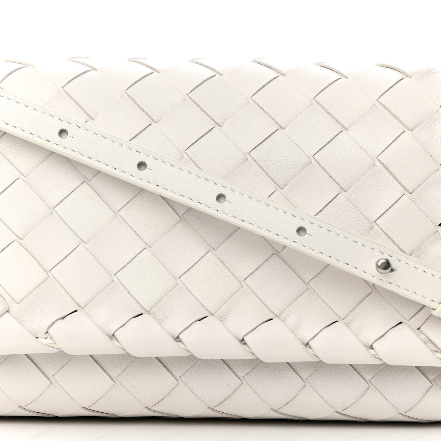 Nappa Intrecciato Mini Crossbody White