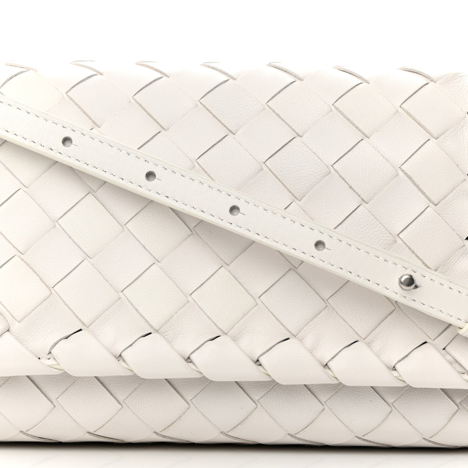 Bottega Veneta Nappa Intrecciato Mini Crossbody White 8 of 12
