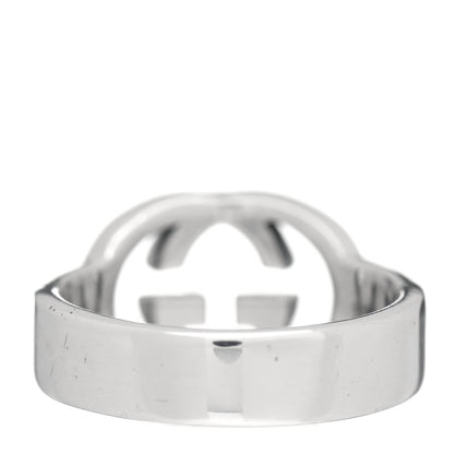 Gucci Sterling Silver Interlocking G Ring 51 5.75 4 of 5
