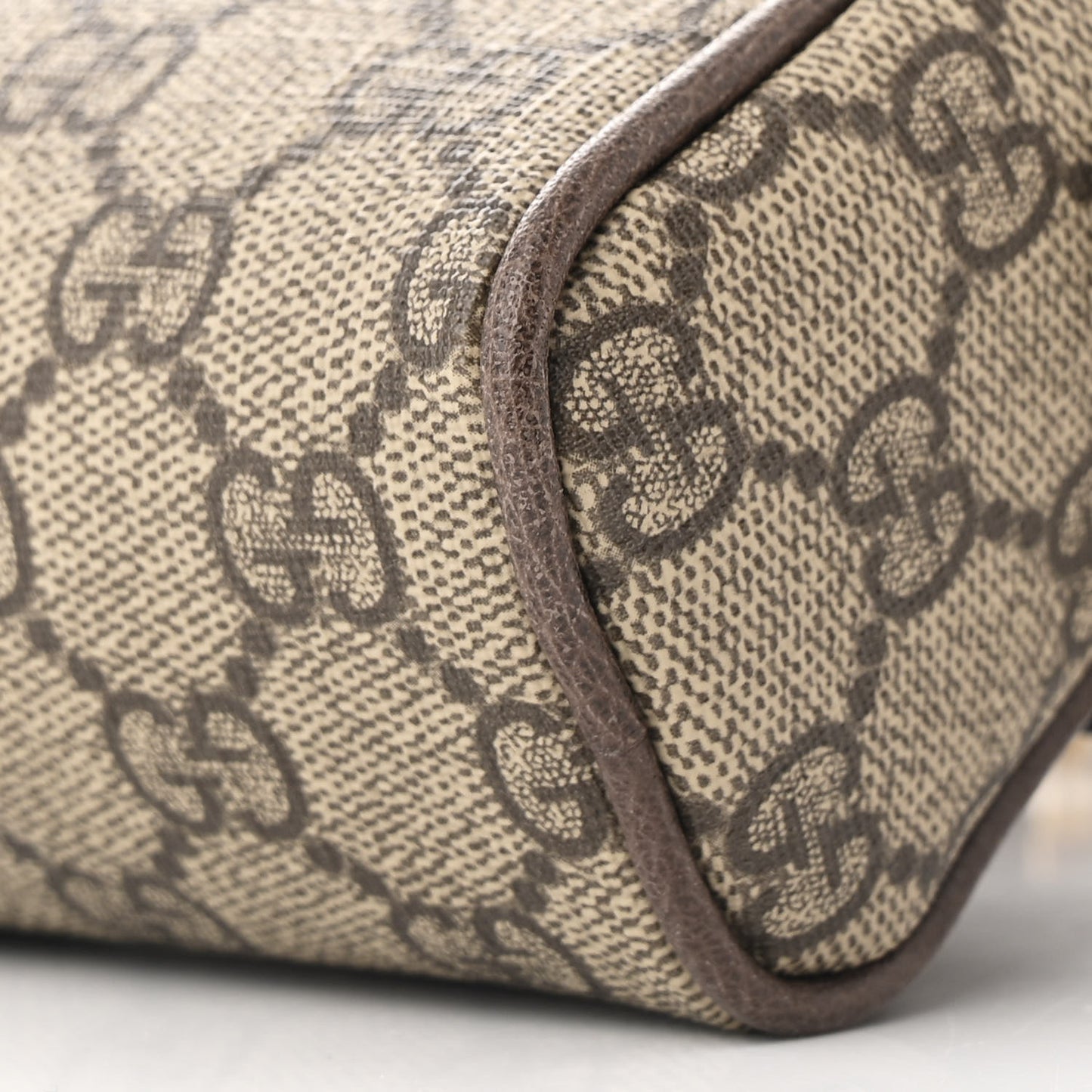 GG Supreme Monogram Web Small Ophidia Belt Bag 75 30 Dark Brown