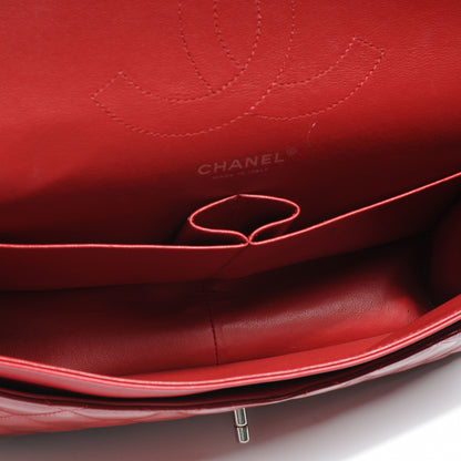 Chanel Patent Jumbo Double Flap Red 8 of 9