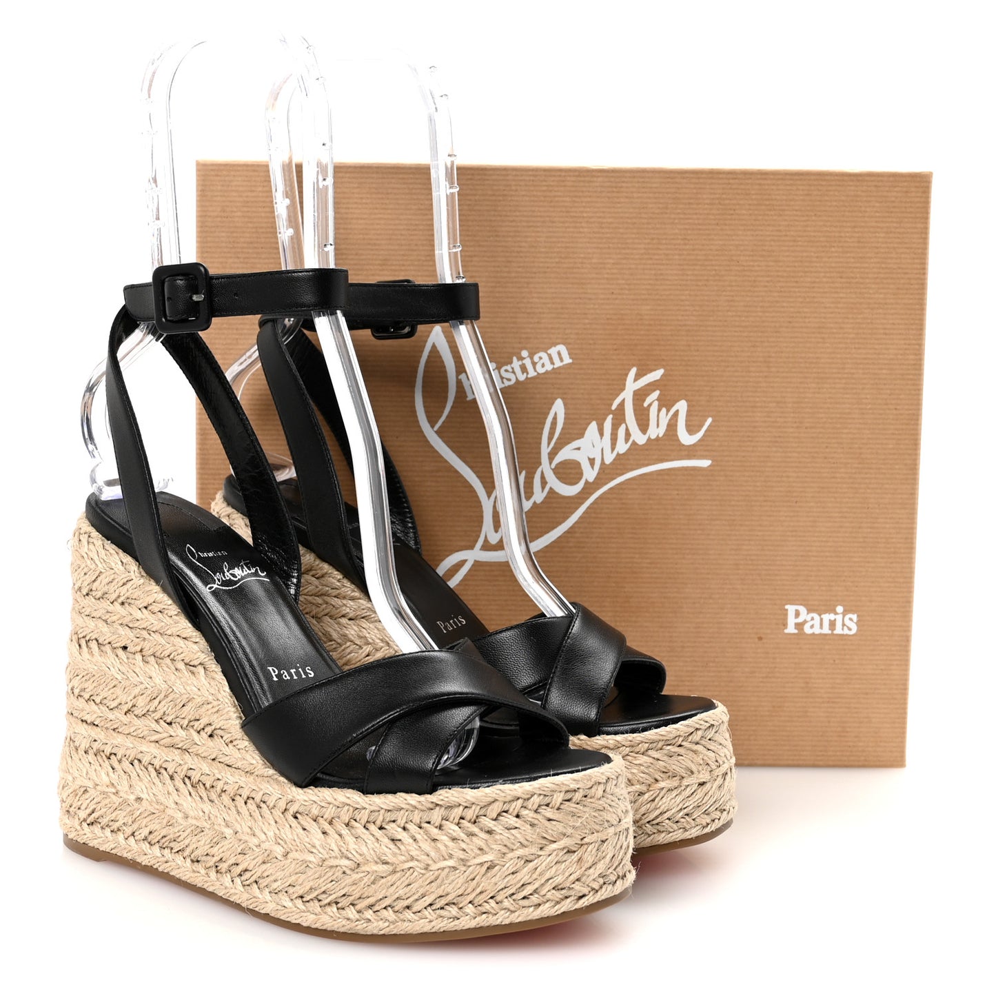 Goatskin Mariza Zeppa 130 Espadrille Sandals 37 Black