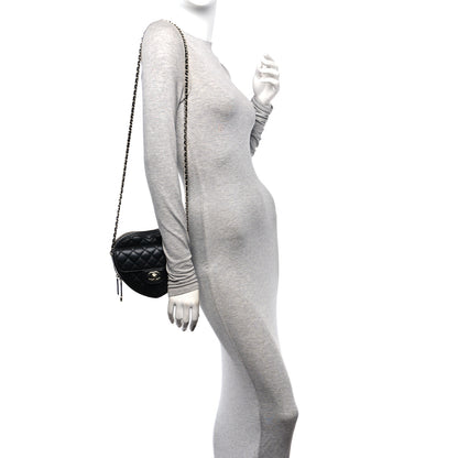 Chanel Lambskin Quilted CC In Love Heart Bag Black 2 of 10